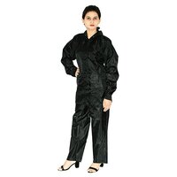 Ladies Black Taping Rain Suit