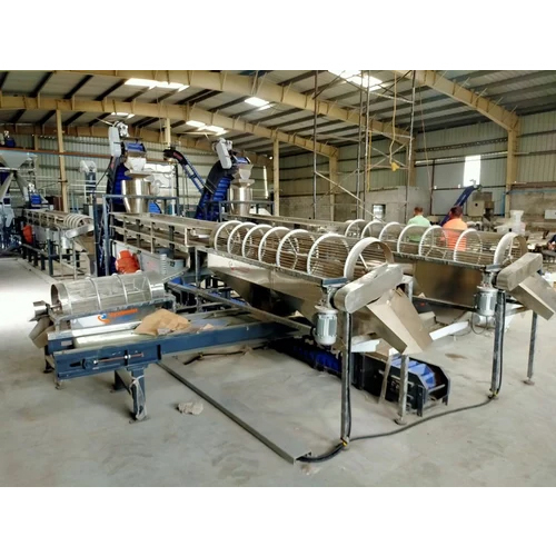 Automatic Cashew Cutting And Scooping Line