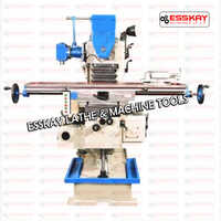 White Industrial Geared Horizontal Universal Milling Machine