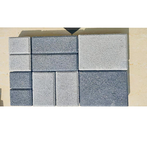 Multicolor 200 X 200 X 60Mm Bricks And Square Stone Finish Block