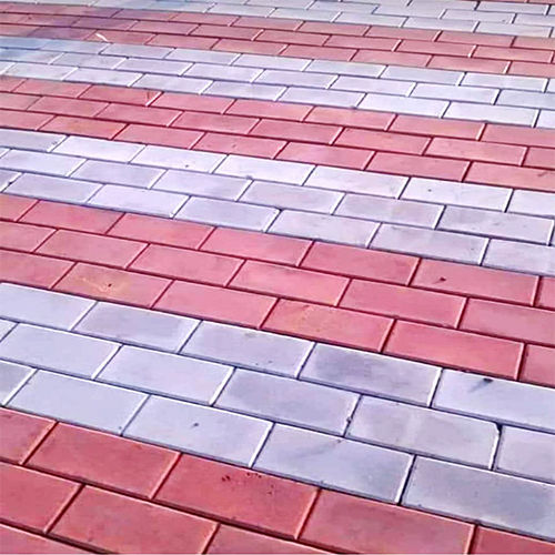 Red Rectangular Paver Block