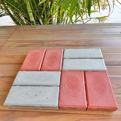 Red 60Mm Rectangular Concrete Paver Block