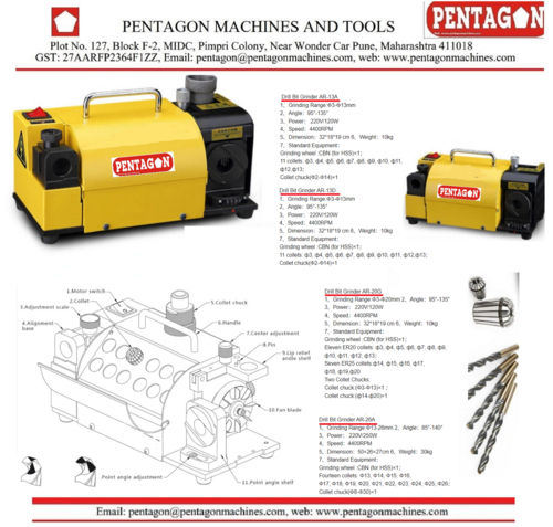 Drill Grinder - High-Performance Steel Design | Precision Sharpening, Ergonomic Grip, Multi-Purpose Use