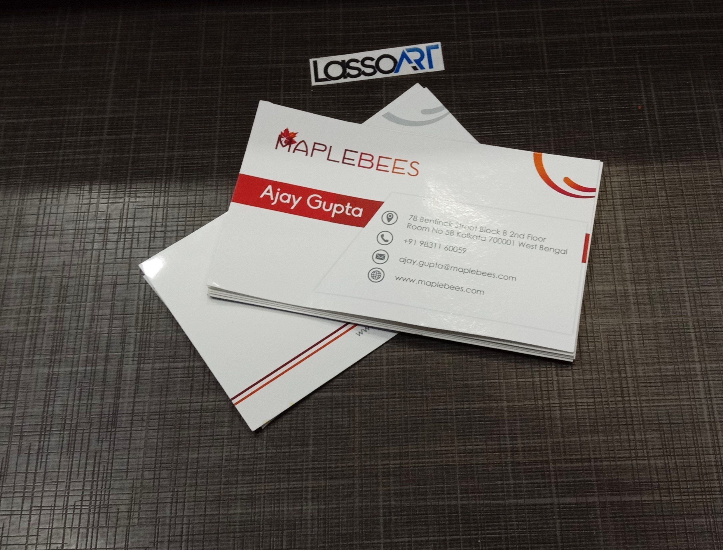 Round Cut Visiting Card Design Service