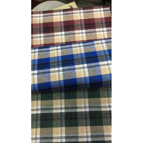 Quick Dry Check Shirting Fabric