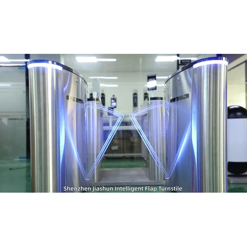 Automatic Flap Barrier - ABS Material, Industrial Usage, White Color | Warranty Included