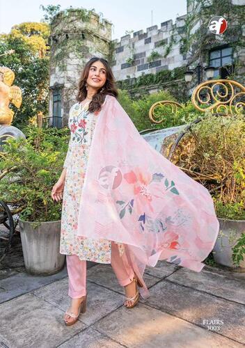 Pure Cotton kurti With Handwork and Chikan work