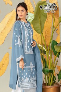 Classic Embroidered Pakistani Suit with Cigaret Pants