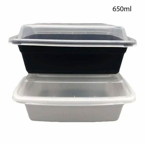 Black Plastic Storage Container