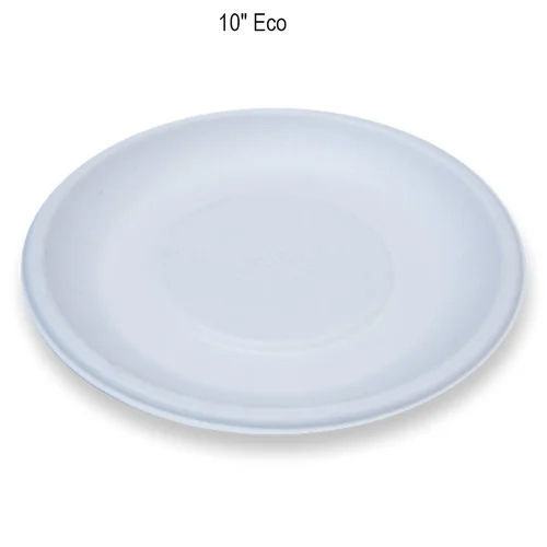 10 Inch Eco Bagasse Round Plate