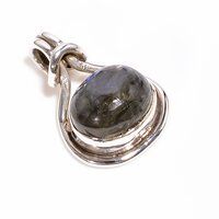 Natural Labradorite 925 Sterling Silver Pendant Women Fashion Pendant Exporter