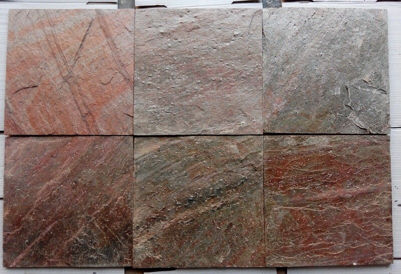 Indian Copper Quartzite Slate Stone Tiles