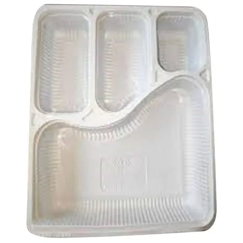 Disposable Plastic Food Tray - Durable Food-Grade Plastic, Various Sizes Available | Leak-Proof Design, Lightweight, Stackable for Easy Storage