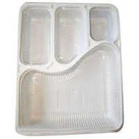 Disposable Plastic Food Tray - Durable Food-grade Plastic, Various Sizes Available | Leak-proof Design, Lightweight, Stackable For Easy Storage