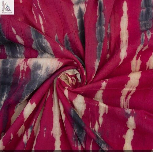 RED COTTON TIE DYE FABRIC