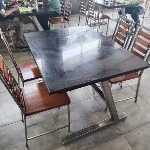 Stainless Steel Restaurant Dining Table Set