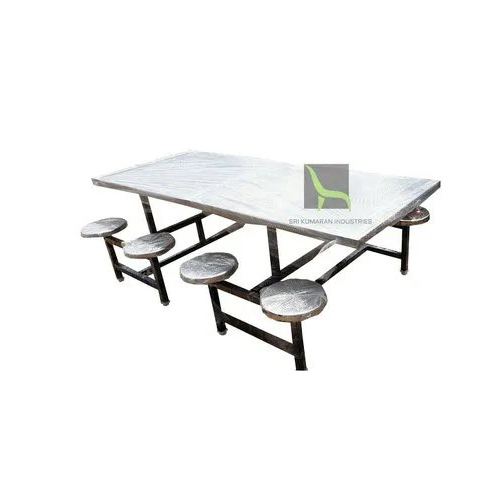 Stainless Steel 8 Seater Canteen Dining Table
