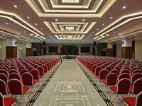 Wedding Hall Banquet Chair - Durable Steel Frame, Polished Finish, Elegant Black Fabric | No Assembly Required, 1-year Warranty, Comfortable Seating