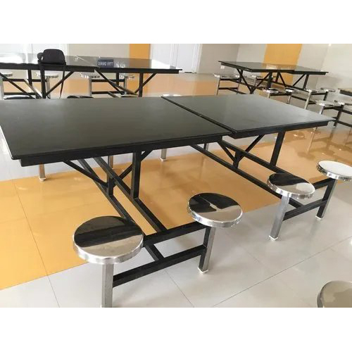 High Quality SS 8 Seater Dining Table With Stools