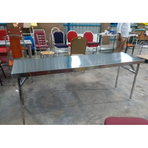 Stainless Steel Marriage Hall Dining Tables