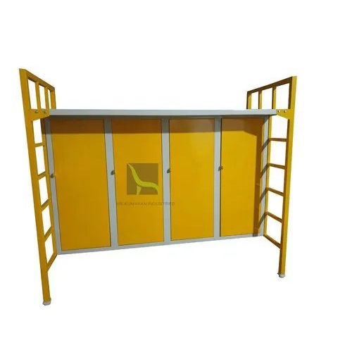 Painted Metal Steel Storage Bunk Bed