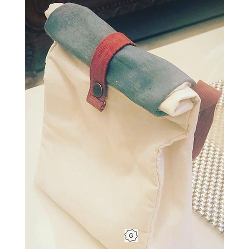 Multicolor Canvas Fordable Bag