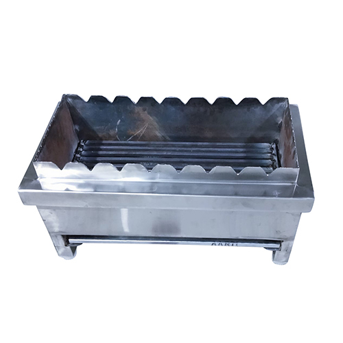 Semi Automatic Commercial Steel Barbeque