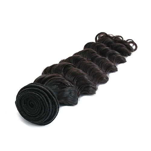 Black / Brown Weft Dw Deep Wave Human Hair