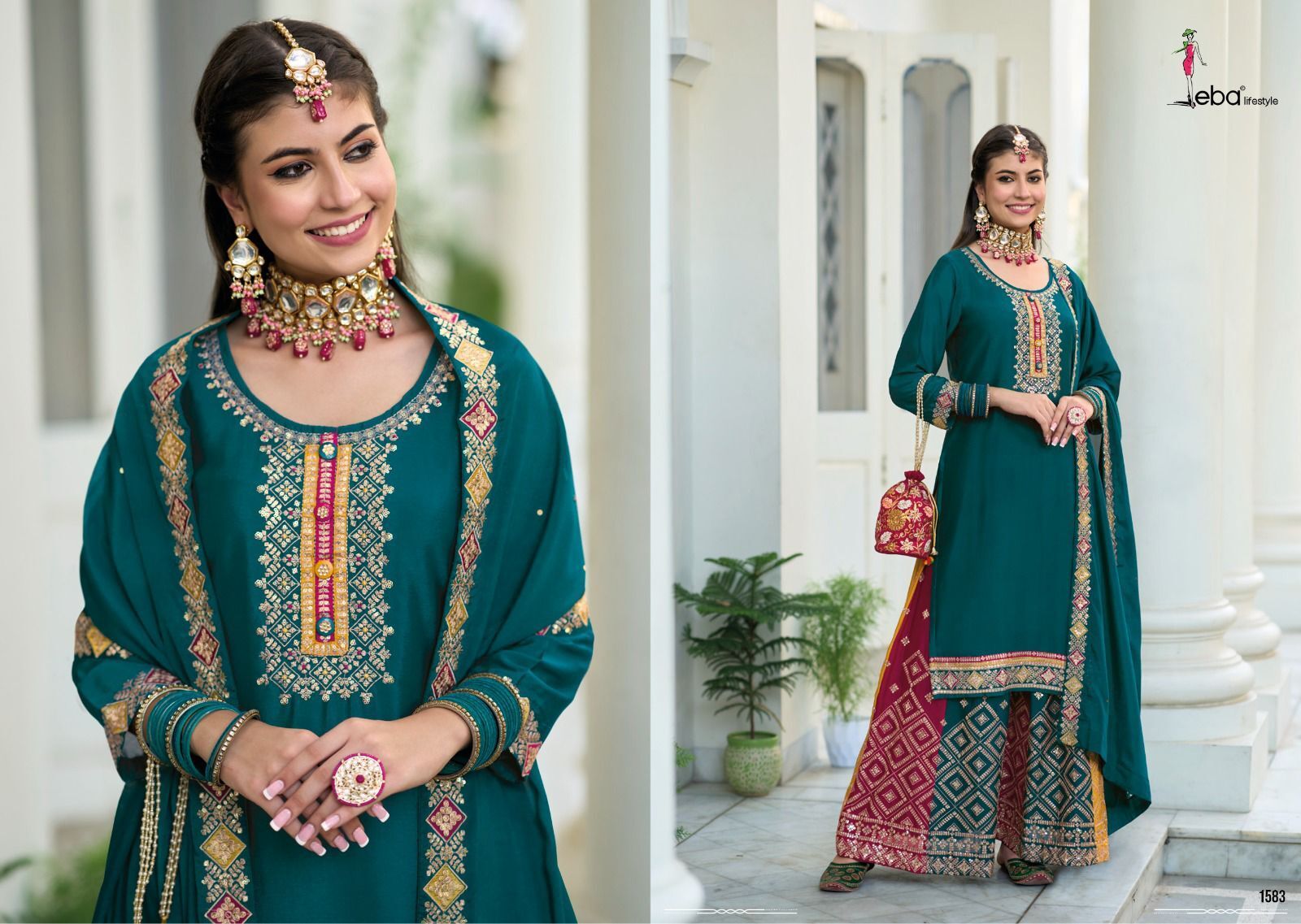 Ladies Designer Plazzo Suits