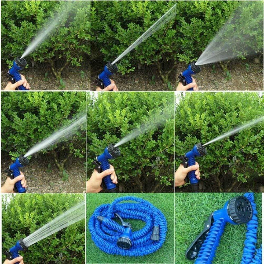 Garden hose Pipe New Expandable Magic Flexible Water Plastic Hoses Pipe with Spray 50 feet and 15 meter