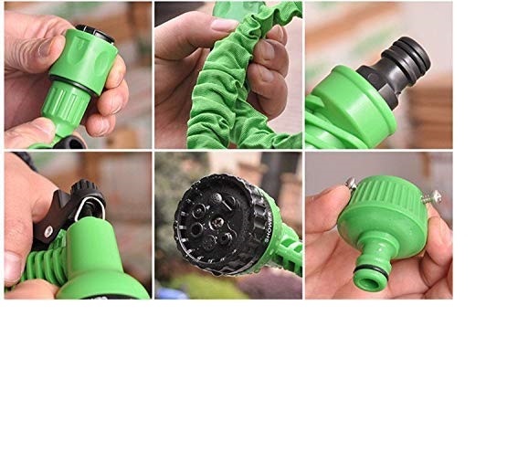 Garden hose Pipe New Expandable Magic Flexible Water Plastic Hoses Pipe with Spray 50 feet and 15 meter