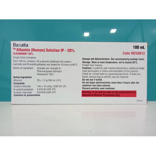 100ml Albumin Human Solution IP