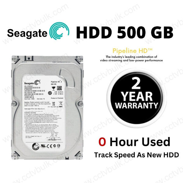 Seagate Hdd 500Gb 2Year