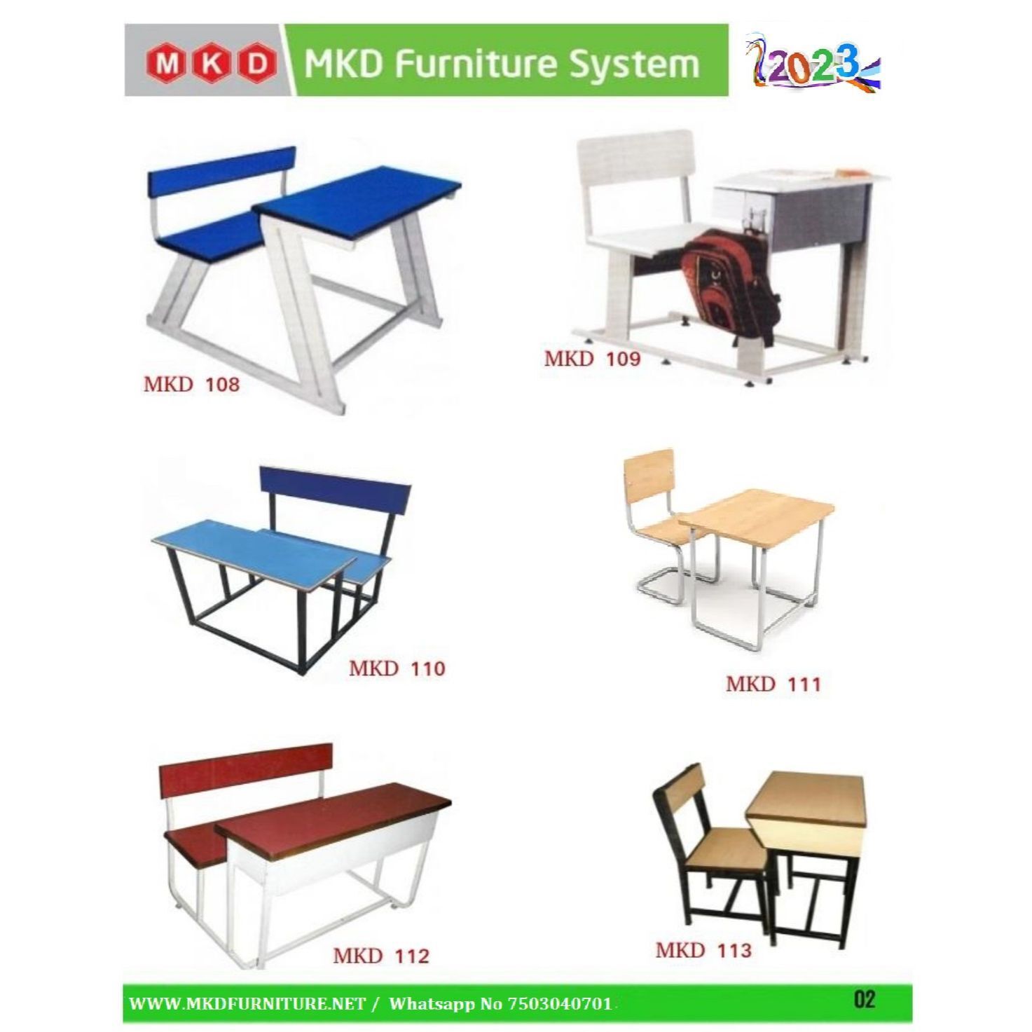 Classroom Desk Catalog