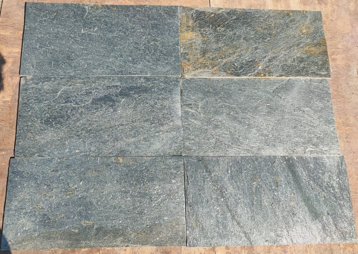 Silver Shine Quartzite Indian Slate Stone Tiles