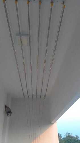Ceiling mounted pulley type cloth drying hangers in  Vempilly Kerala
