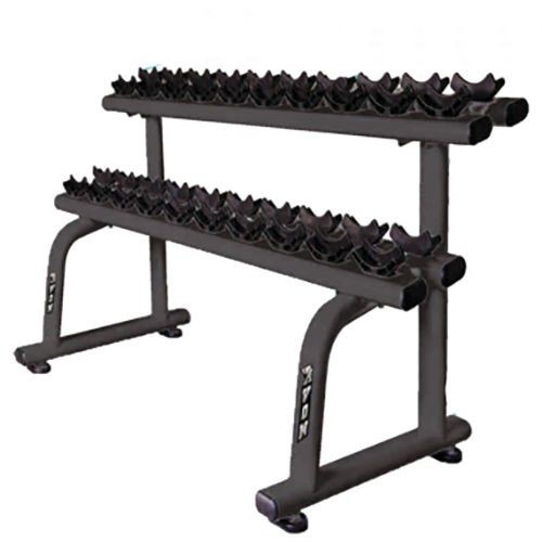 Black Commercial Dumbbell Rack