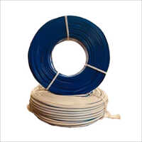 Twin Flat 2sqmm Speaker Cables - Low Voltage, Round Conductor, Blue Jacket | 1-year Warranty, Ideal For Industrial & Power Station Applications
