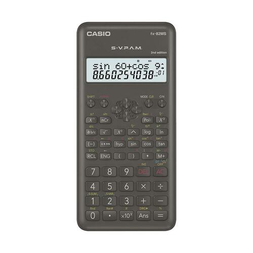 FX 82 MS - Compact Design, Water-Resistant Printing, Drop-Resistant Body, Trigonometric & Logarithmic Functions, 3-Year Warranty, Color-Coded Keypad