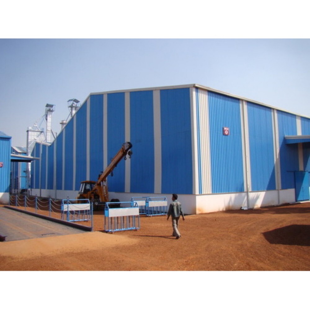 Shed Fabrication Services - Steel Material, Optimal Quality Components | Ideal for Villa, Warehouse, Workshop with Sliding Windows