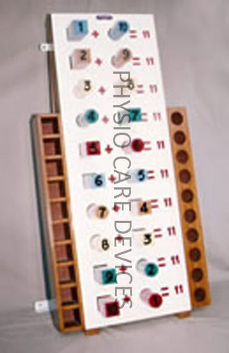 Math puzzle peg board