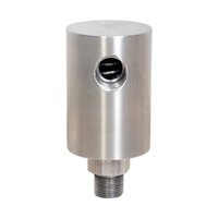 AIR ROTARY UNION - Stainless Steel 1/2 Inch NPT Connection Size | 150 psi Operating Pressure 10 gpm Flow Rate -20 to 150 Degrees C Temperature Range Compact Dimensions 2.5x1.5 Inches Lightweight 0.5 lbs