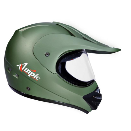 Ample Plain ISI Full Face Helmet