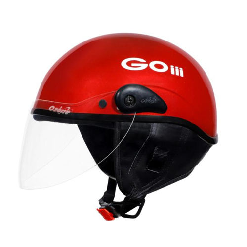 Plastic Go Non Isi Red  Cycle Helmet