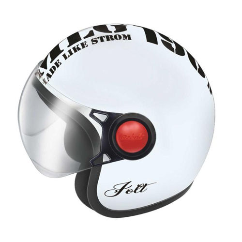 Jolt Printed White Helmet