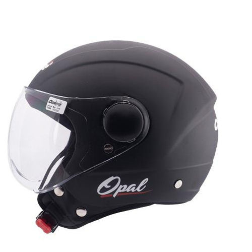 Opal Open Face Black Color Helmet