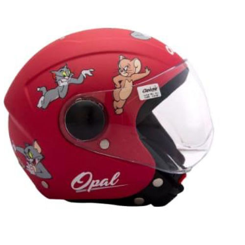 Opal Open Face Red Color Helmet