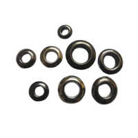 Textile Garment Eyelet - Stainless Steel, 18mm Size | Round Shape, Golden And Black Coated, Soft And Flexible Textile Design