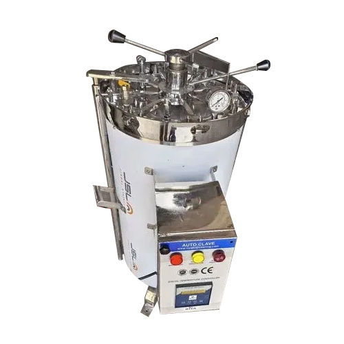 Vertical Autoclave - Stainless Steel 304, 120 Litre Capacity | Fully Automatic, Pressure Steam Sterilization, Double Door, 121Â°C Sterilizing Temperature, Digital Temperature Controls, Reliable Steam Pressure Gauges