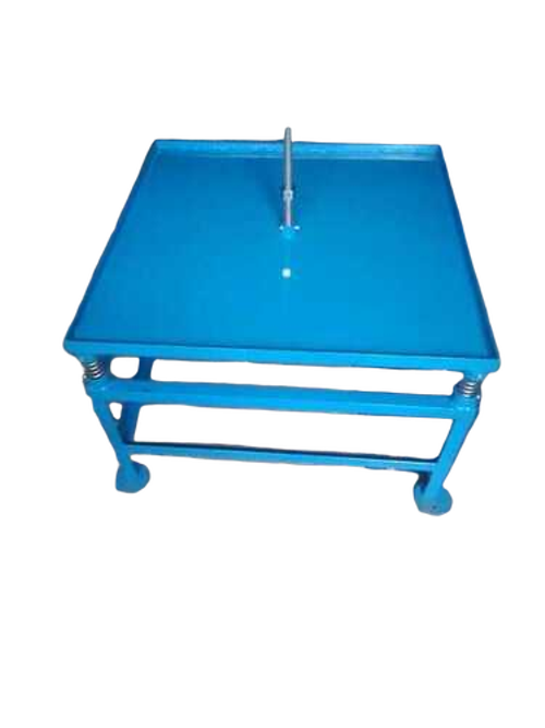 Vibrating Table - Mild Steel 600x600mm Size Blue Color | Adjustable Frequency Up to 3600 Vibrations per Minute Load Capacity 50-70 kg